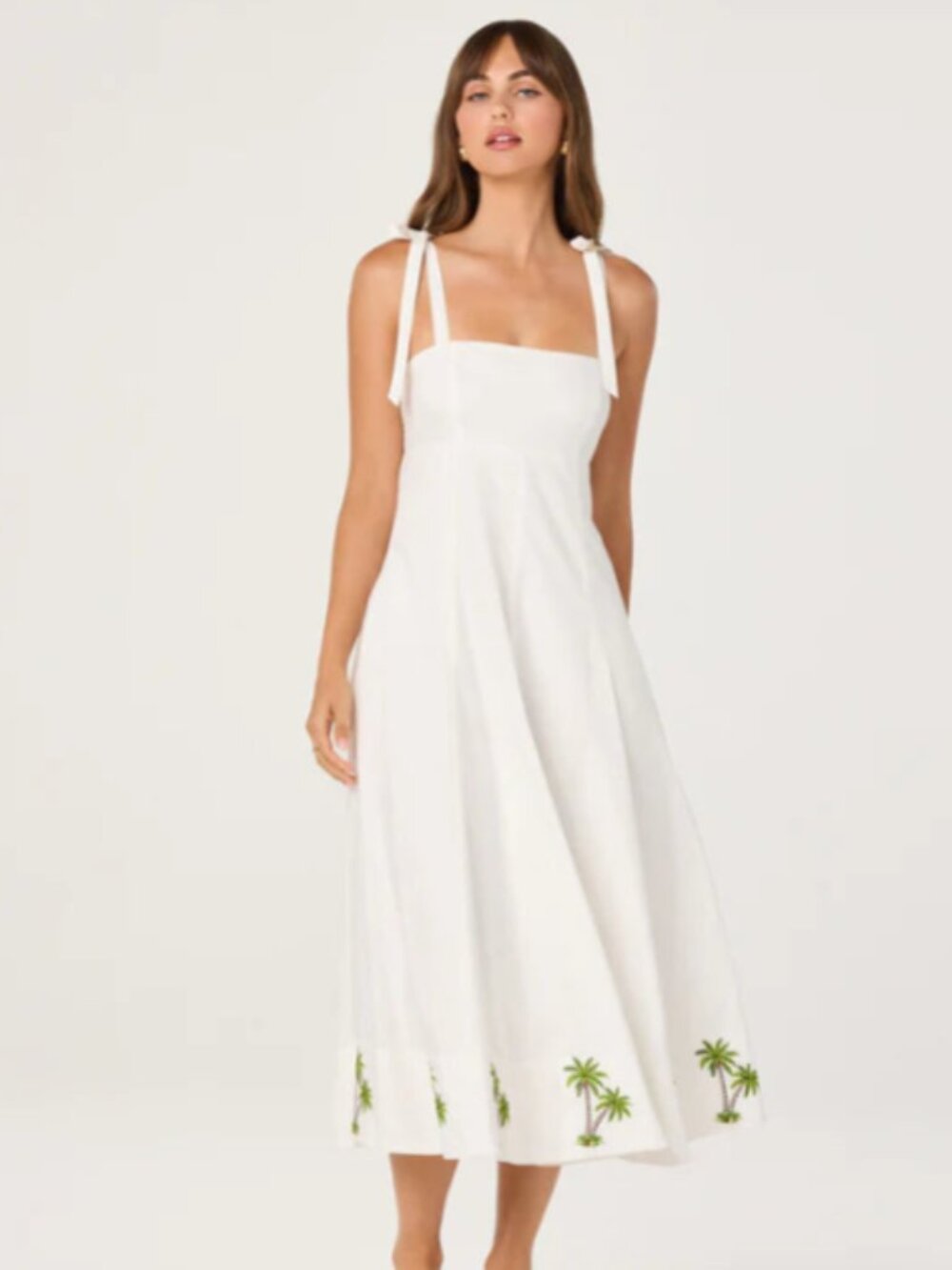 NWT Astr The Label Shiann Palm Trees Dress